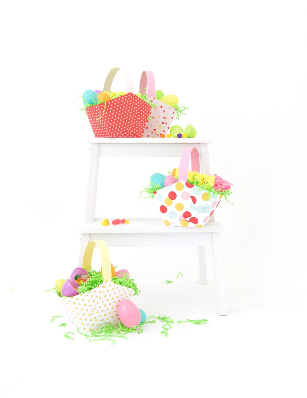 Super Duper Easy Paper Easter Baskets - Damask Love