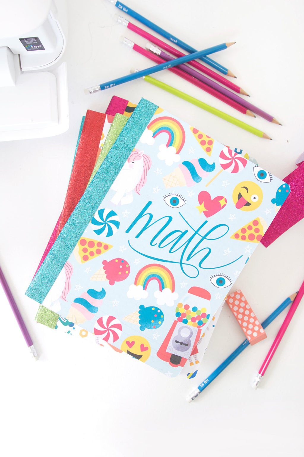 Printable Composition Book Covers Damask Love