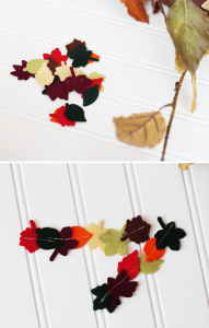 DIY Felt Autumn Leaf Tassels Clear and Simple Stamps