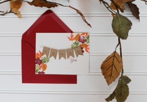 Clear and Simple Stamps Fall Leaves Card