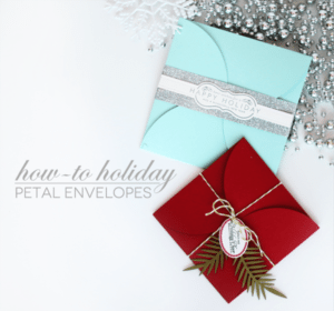 How-To Holiday Petal Envelope Header