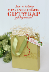 How To Holiday: Giftwrap into Giftbags