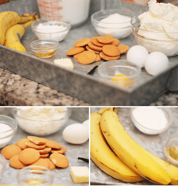Banana Pudding Mason Jar Favor Ingredients