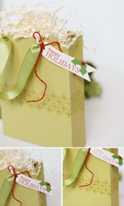 Gift Wrap into Gift Bags Photo Story