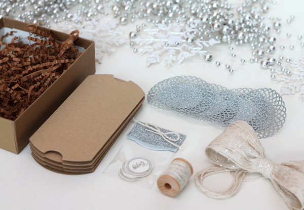 Glitter Twine Bow Gift Packaging Box 1