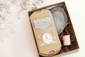 Glitter Twine Bow Gift Packaging Box