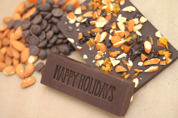 DIY Candy Bar Happy Holidays Close