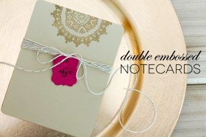 Double Embossed Medallion Notecards