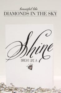 Shine Bright Like a Diamond Card