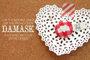 Save 50% off your Lifestyle Crafts Order with the Promo Code DAMASK
