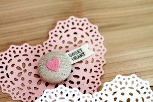 Sweet Pink Button Pin