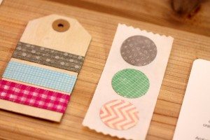 Wooden Washi Tag and Circle Stickers