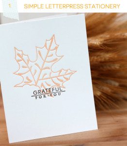 Simple Letterpress Card