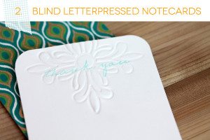 Blind Letterpress Notecard