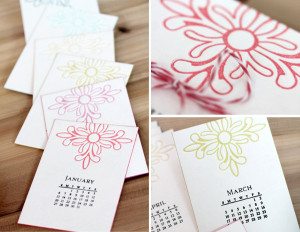 Bold & Bright Calendar Set Letterpress