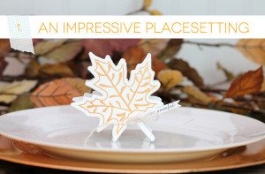 Autumn Letterpress Placesetting | Damask Love Blog