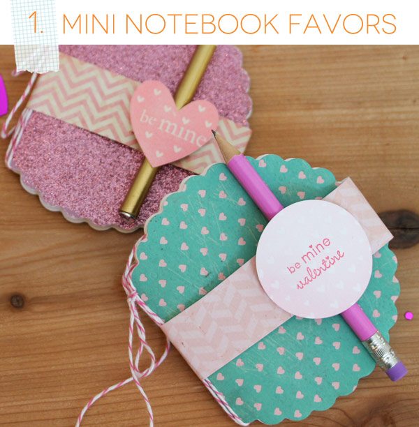 Mini Notebook Favors with Fiskars Fuse | Damask Love
