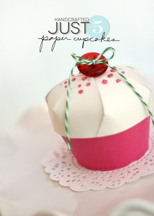 5 Ingredient Paper Cupcake | Damask Love Blog