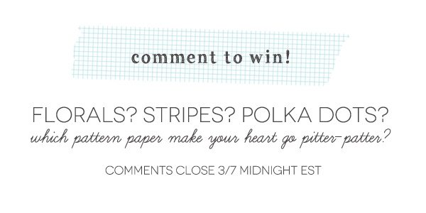 Comment-To-Win-Patterned-Paper