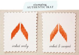 Stamping Authentic Looking Ikat | Damask Love Blog