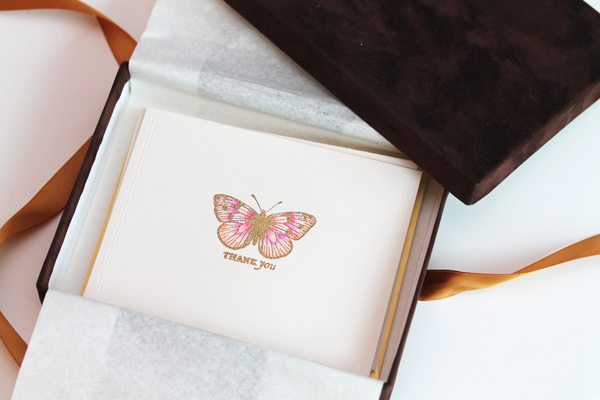 High Society Stationery DIY Butterfly Cards | Damask Love Blog