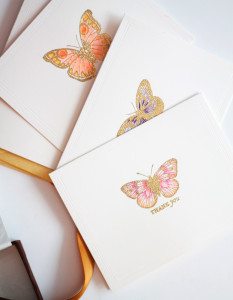 High Society Stationery DIY Butterfly Cards set | Damask Love Blog