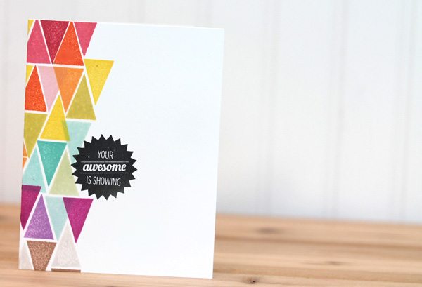 Your Awesome is Showing Card | Damask Love Blog