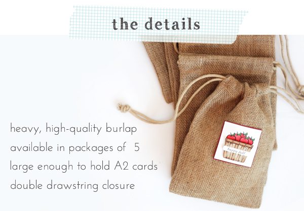 Clear & Simple Stamps Style Watch: Burlap Bag | Damask Love Blog