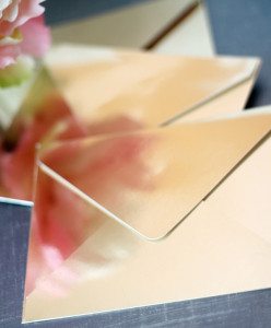 DIY Gold Metallic Envelopes | Damask Love Blog