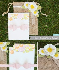 Clear & Simple Stamps Style Watch: Spring Burlap Bag | Damask Love Blog