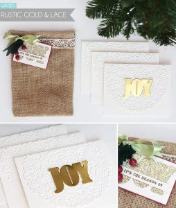 Clear & Simple Stamps Style Watch: Winter Burlap Bag | Damask Love Blog