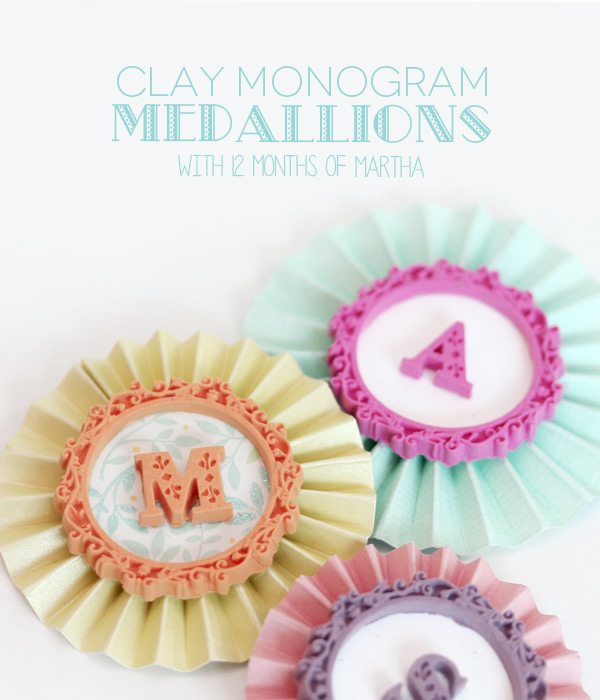 DIY Clay Monogram Medallions with Martha Stewart | Damask Love Blog