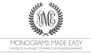 Monograms Made Easy: Favorite Alphabet Stamps | Damask Love Blog