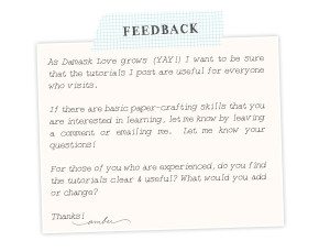 Damask Love Content Feedback