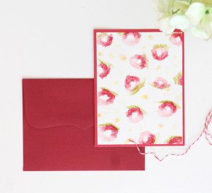 Abstract Florals Card with Faber-Castel Gelatos | Damask Love Blog