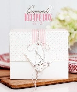 DIY Recipe Box Gift Set | Damask Love Live