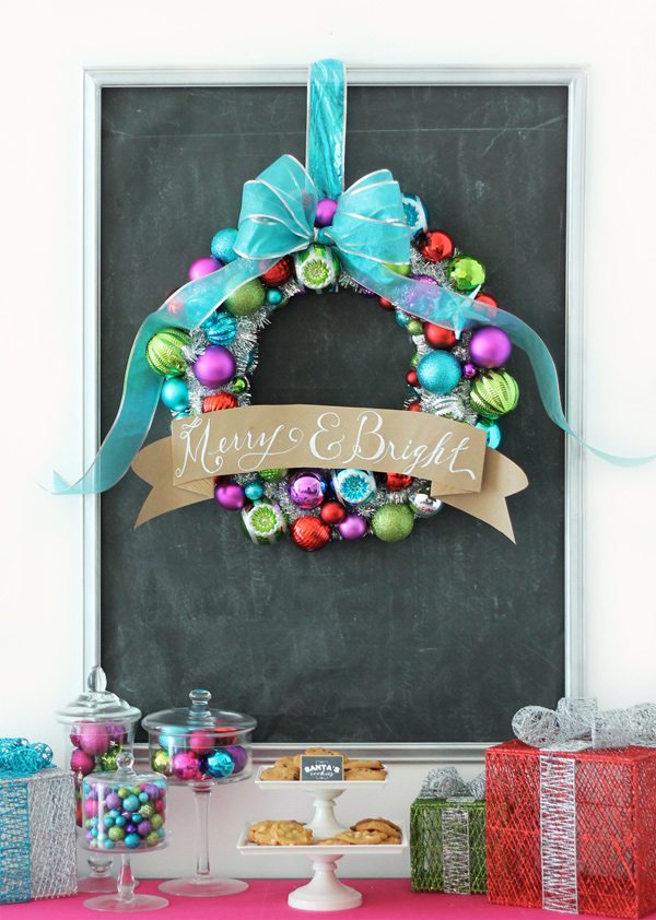 A Cheery & Chalkboard Christmas with Martha Stewart and Home Depot | Damask Love