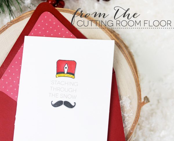 Staching Through the Snow Card | Damask Love Blog