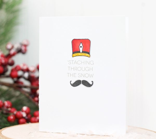 Staching Through the Snow Card | Damask Love Blog