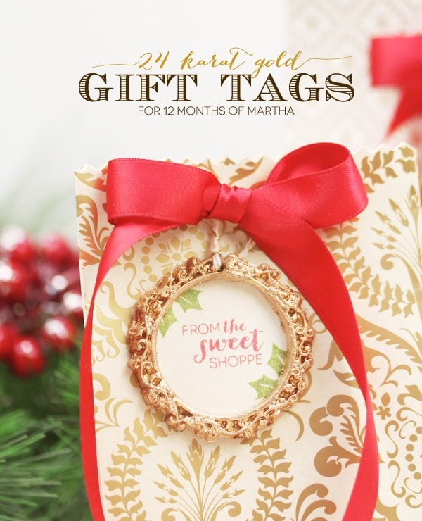 Gilded Gold Gift Tags | Damask Love