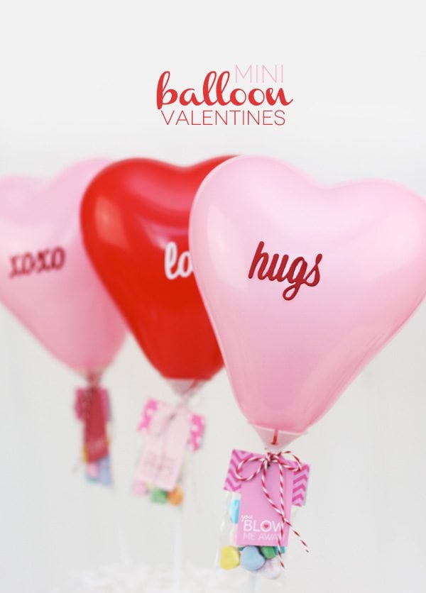 DIY Mini Balloon Valentines | Damask Love Blog