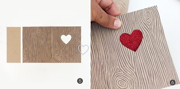 Woodgrain Valentine Notebooks |  Damask Love Blog