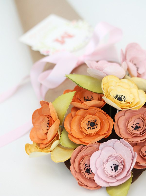 Paper Flower Bouquet for Mom | Damask Love Blog