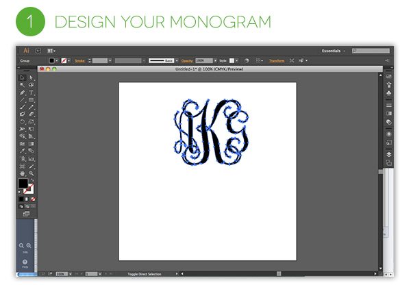 How to Make an Iron-on Monogram | Damask Love Blog
