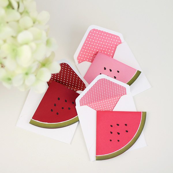 Easy Like Sunday Morning Watermelon Mini Cards | Damask Love