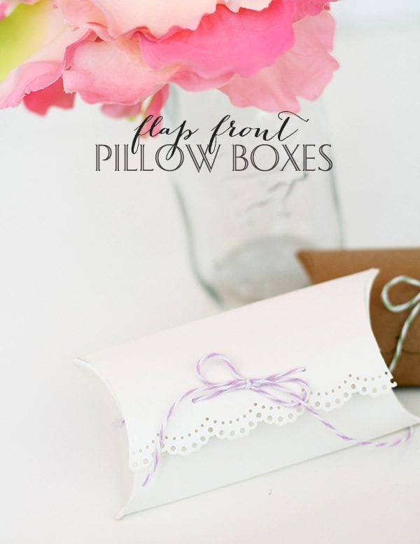 Flap Front Pillow Boxes with We R Memory Keepers Pillow Box Punch Board | Damask Love