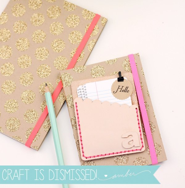 DIY Stylish Gold & Leather Office Supplies with Cricut Explore | Damask Love