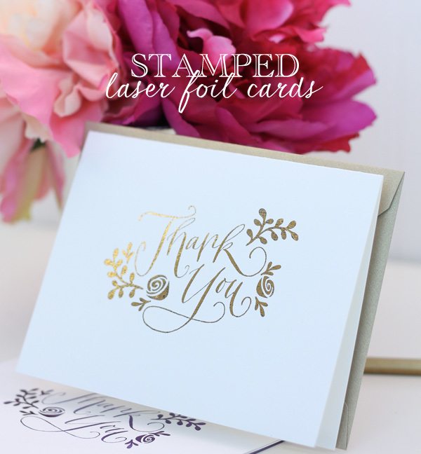 Stamped Laser Foil Cards
