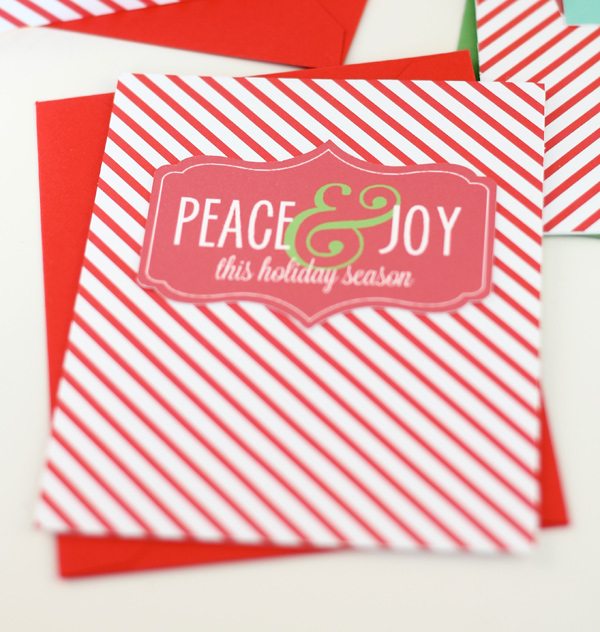 A Merry & Bright Card Kit with Cricut Explore Print Then Cut | Damask Love