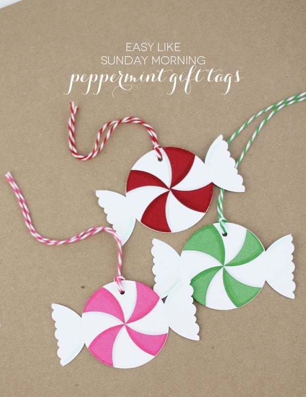 Easy Paper Peppermint Gift Tags | Damask Love